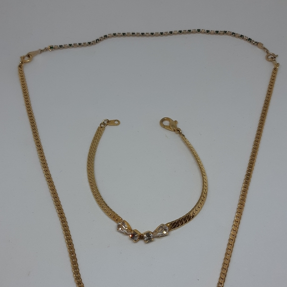 Gold Vermeil Necklace and Bracelet Set so beautiful. - Picture 7 of 9